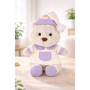 Bartholomew Bear Junior clothes outfits - Purple Loungewear Set[BXYC-13-6IN]